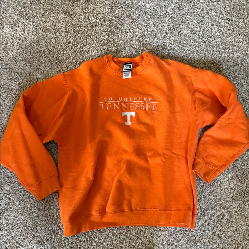 Vintage Pro Player Orange University of Tennessee Volunteers Crewneck Sweatshirt